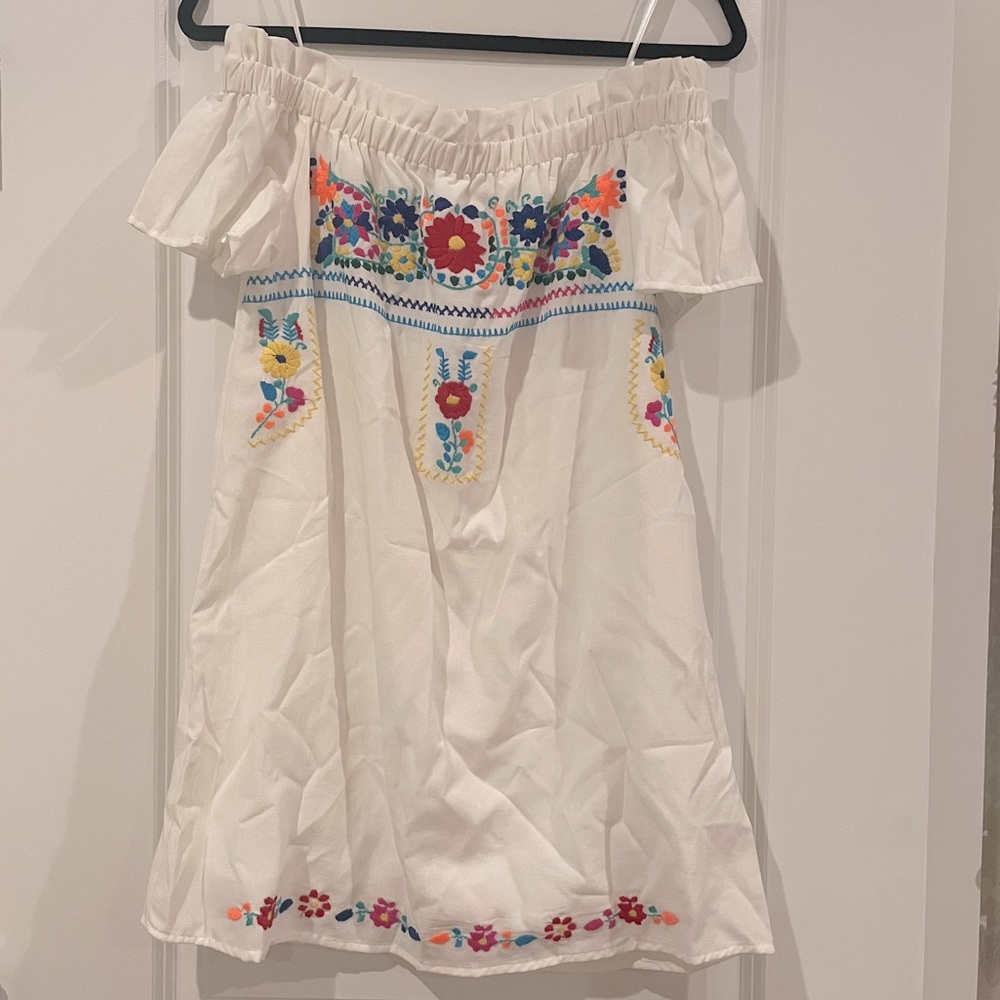 Mexican style embroidered dress